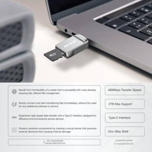 SD CARD READER 2TB GREEN LION