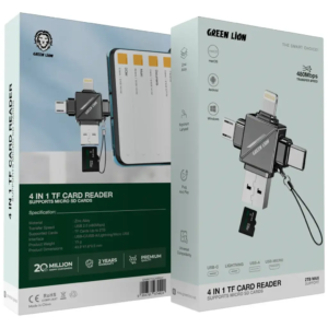 CARD READER 4IN1 GREEN LION